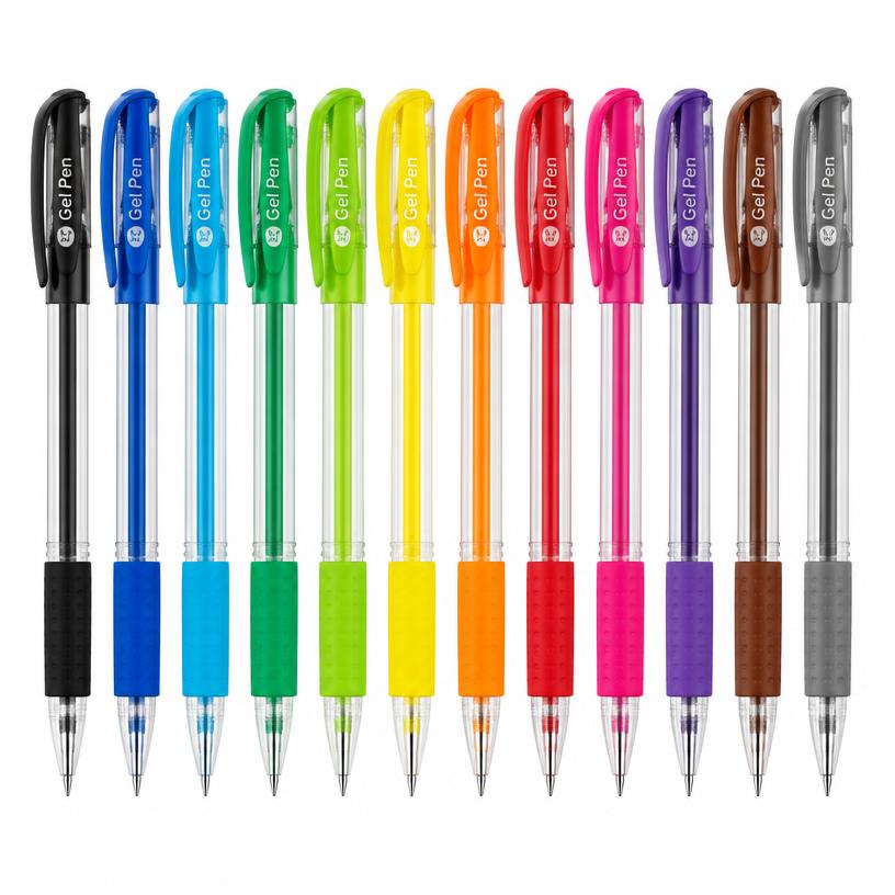 Kit Canetas Gel 0.7mm 12 Cores